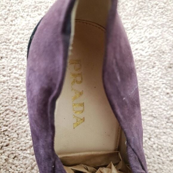 Authentic Prada purple suede booties 37.5 - Picture 5 of 7